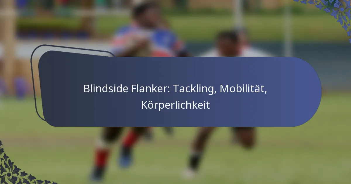 Blindside Flanker: Tackling, Mobilität, Körperlichkeit